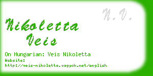 nikoletta veis business card